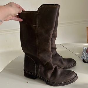 Fly London mid calf leather boots size 41/10-10.5
